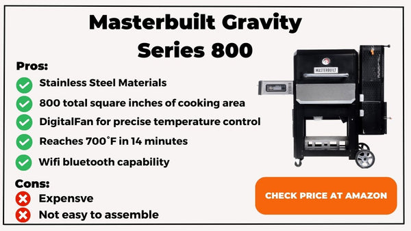 Masterbuilt Gravity Series 800 features