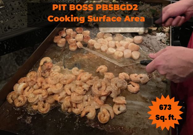 PIT BOSS PB5BGD2 griddle Cooking surface area