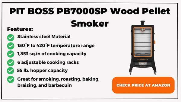 PIT BOSS PB7000SP Wood Pellet Smoker Features