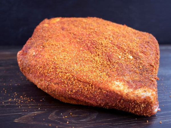 Seasoning a brisket Meat