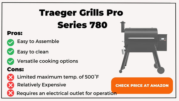 Parrilla y ahumador de pellets de madera Traeger Grills Pro Series 780