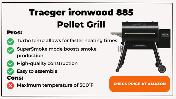 Traeger Grills Ironwood 885 Wood Pellet Grill and Smoker