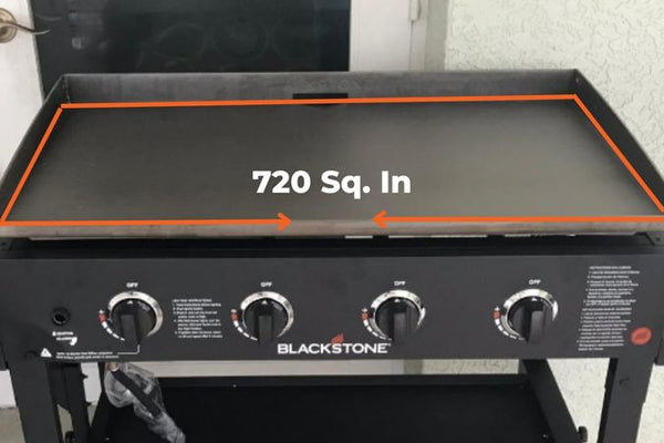 blackstone griddle surface area