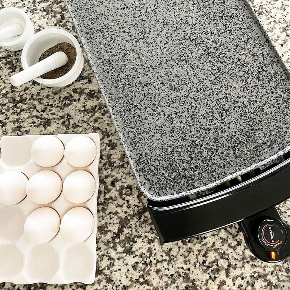 Eggs for cooking on indoor electric griddle