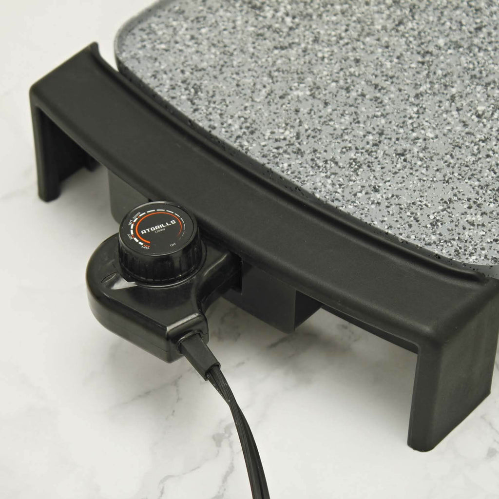 Electric griddle with stone coating