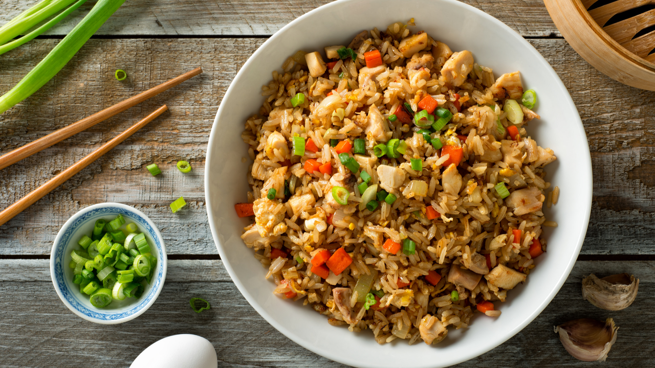 Blackstone Chicken Fried Rice Are Ready