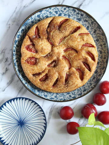 Cinnamon Sugar Plum Cake Plattered Real Bean Vanilla Cake Mix