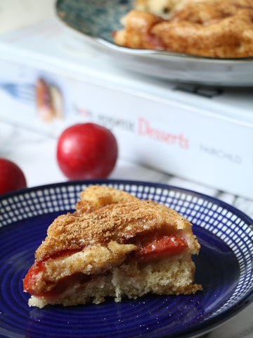 Cinnamon Sugar Plum Cake - Plattered Real Beal Vanilla Cake Mix