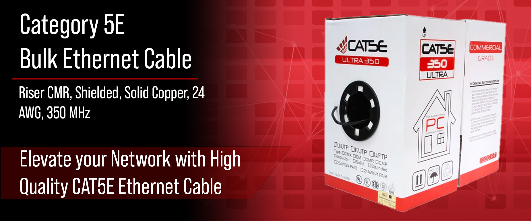 CAT5E Riser Shielded Bulk Cable
