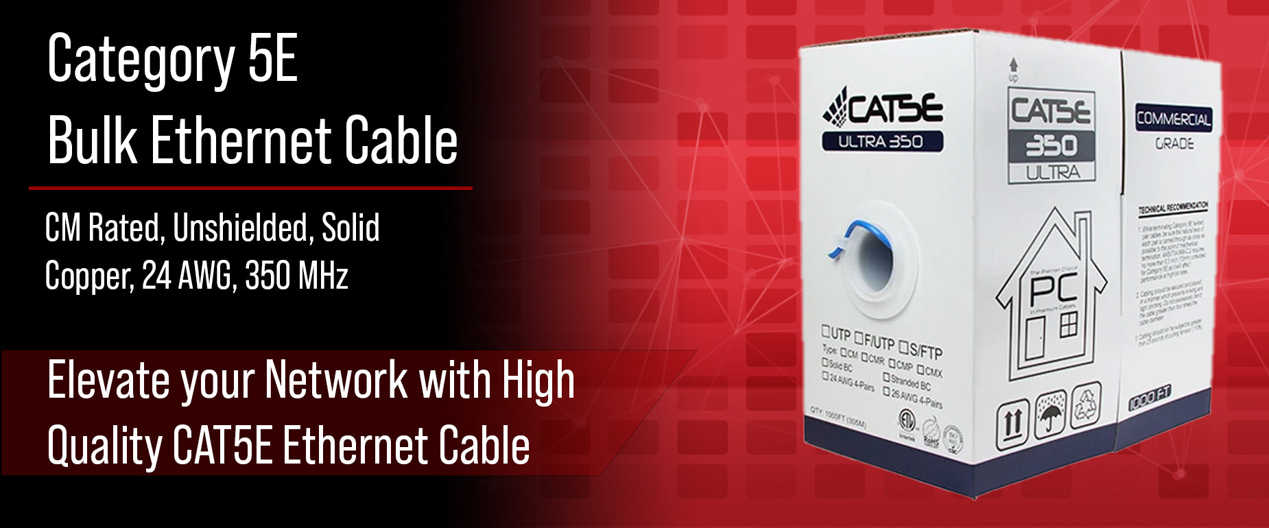 CAT5E Bulk Cable Unshielded