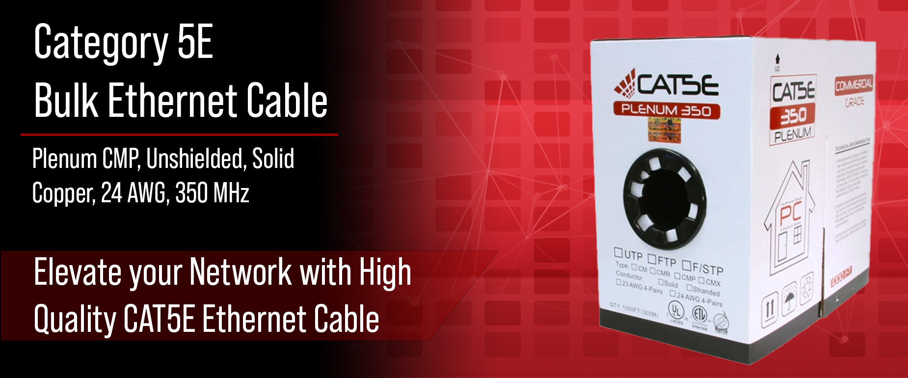 CAT5E Plenum Unshielded Cable