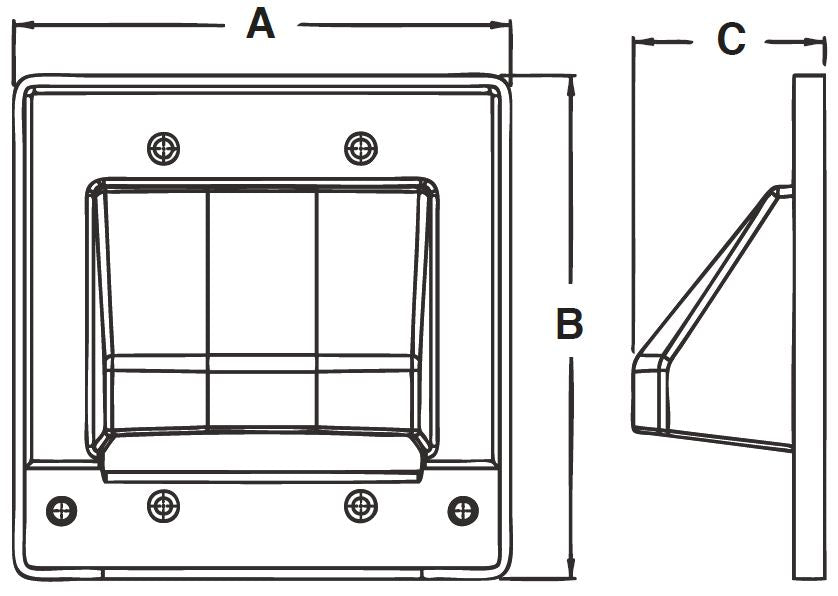 THE SCOOP™ Entrance Plate Single & Dual Gang, Reversible