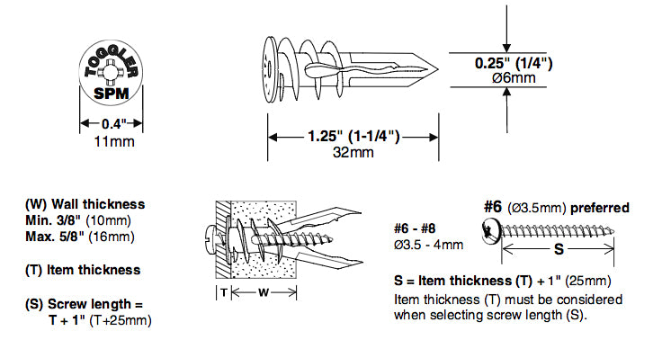 Self-Drilling Drywall Anchors