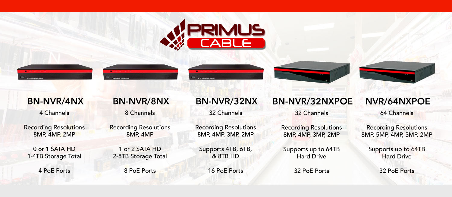 NPNB-NVR/64NXPOE NVR Security System