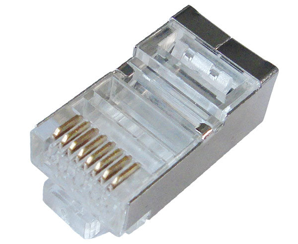 difícil Legibilidad Ortodoxo Shielded RJ45 Connector for CAT5e Cable, fits 26 - 24 AWG — Primus Cable