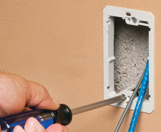 single gang plaster rings cut drywall around