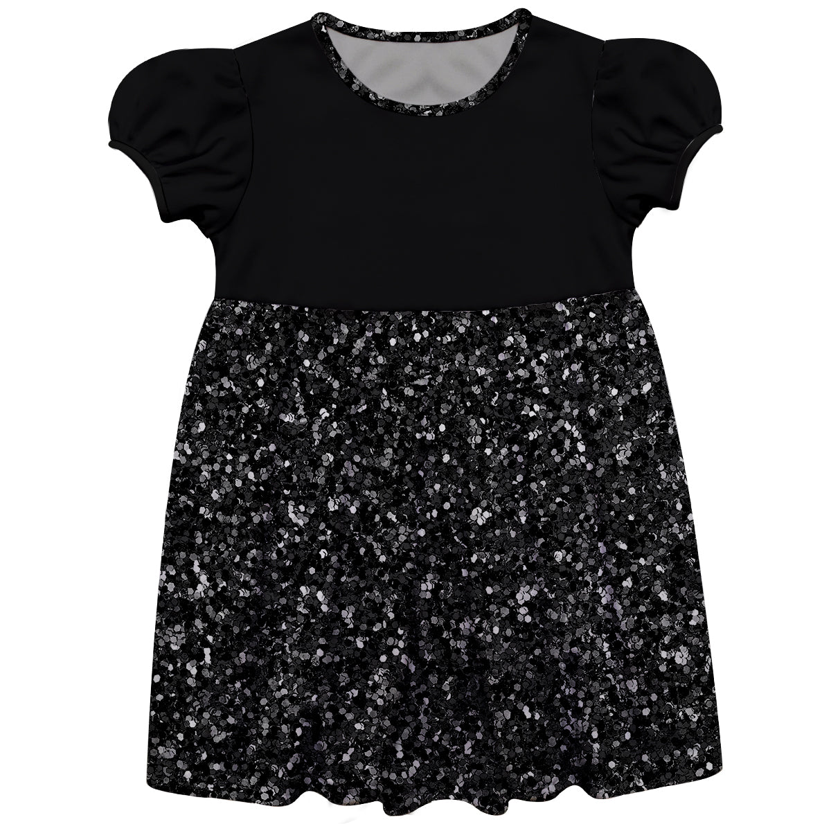 girls black sparkly dress