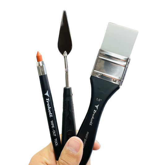 Trekell Protégé Synthetic Kolinsky Brush - Short Handle Protégé Round - 7500 Series / 2