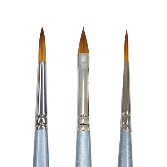 Trekell Golden Taklon Long Handle Brush for Acrylic and Oil Painting –  Trekell Art Supplies