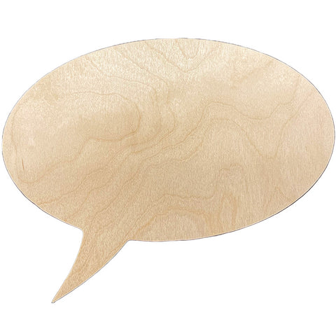 Trekell Speech Bubble Baltic Birch Wooden Canvas 