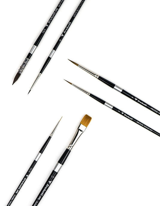 Indeutsch Trekell Traveler: Organize and Protect Your Brushes with Style Short Handle Brushes