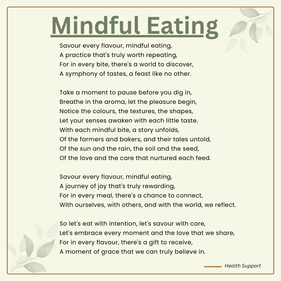 Mindful Eating Poem