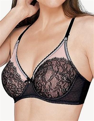 NWT Wacoal Chantilly Lace Retro Chic 855186 RED 34C Bra Free