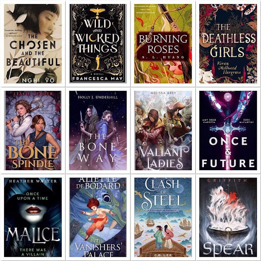 Covers of SFF Books with Sapphic and Lesbian Characters