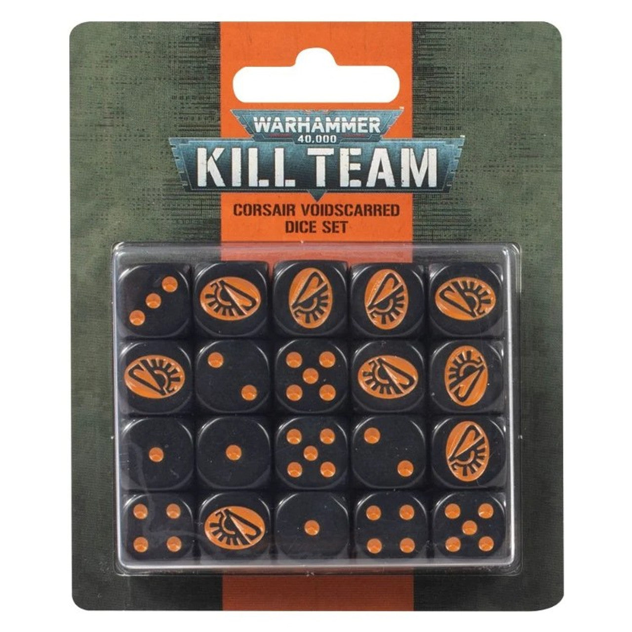 Warhammer 40K Kill Team: Corsair Voidscarred Dice Set