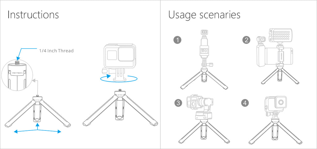 osmo action mini tripod