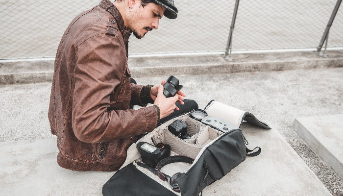 OneGo camera backpack open up a full 180°