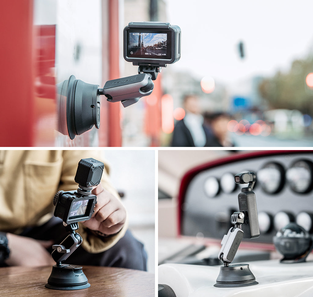 P Gm 132 Pgytech Action Camera Suction Cup 10 &Lt;H1&Gt;Pgytech Action Camera Suction Cup Mount&Lt;/H1&Gt; &Lt;Ul&Gt; &Lt;Li&Gt;360° Rotation And Tilts, Reaching Every Angle.&Lt;/Li&Gt; &Lt;Li&Gt;Compatibility: Dji Pocket 2, Osmo Action, Osmo Pocket, Gopro 9, Gopro 8, Gopro Max, Insta360 One X, One R, One And Other Action Cameras, Phone, Microphone, Photography Lights, Etc.&Lt;/Li&Gt; &Lt;Li&Gt;Use It As A Car Mount Or When Vlogging While Cooking/Working/Exercising/Doing Your Makeup.&Lt;/Li&Gt; &Lt;Li&Gt;Uses A Strong, Stable And Safe Absorption Cup.&Lt;/Li&Gt; &Lt;Li&Gt;Quick-Release Pin For Easy Setup&Lt;/Li&Gt; &Lt;/Ul&Gt; Https://Youtu.be/-Wqzcxw5Qty Pgytech Action Camera Suction Cup Mount Pgytech Action Camera Suction Cup Mount