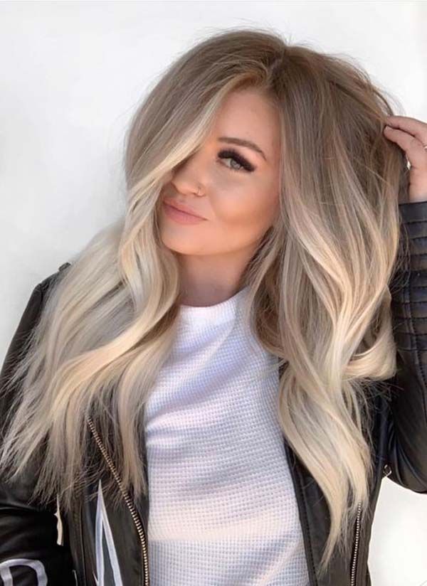 Blonde Wigs Lace Frontal Hair Short Blonde Bob With Dark Roots