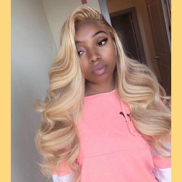 Blonde Wigs Lace Frontal Hair Bleach Blonde Balayage Loverlywigs