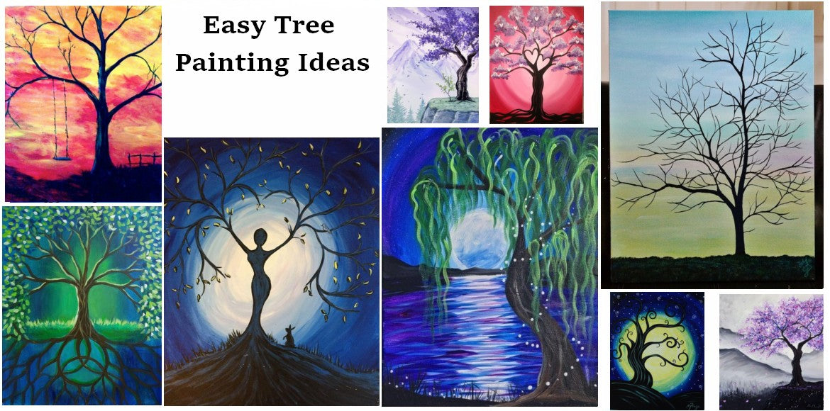 30 Easy Landscape Painting Ideas for Beginners, Easy Canvas