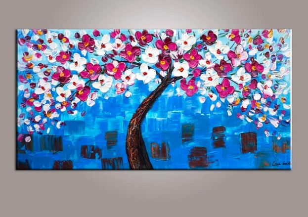 Tree Painting, Tree of Life Painting, Acrylic Tree of Life Painting, Modern Art Painting