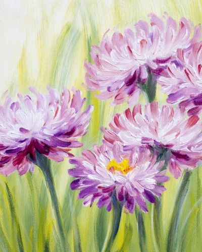 Easy Flower Painting Ideas for Beginners, Daisy Flower Painting, Easy DIY Painting Ideas for Kids, Easy Acrylic Flower Painting Ideas, Simple Canvas Painting Ideas for Beginners