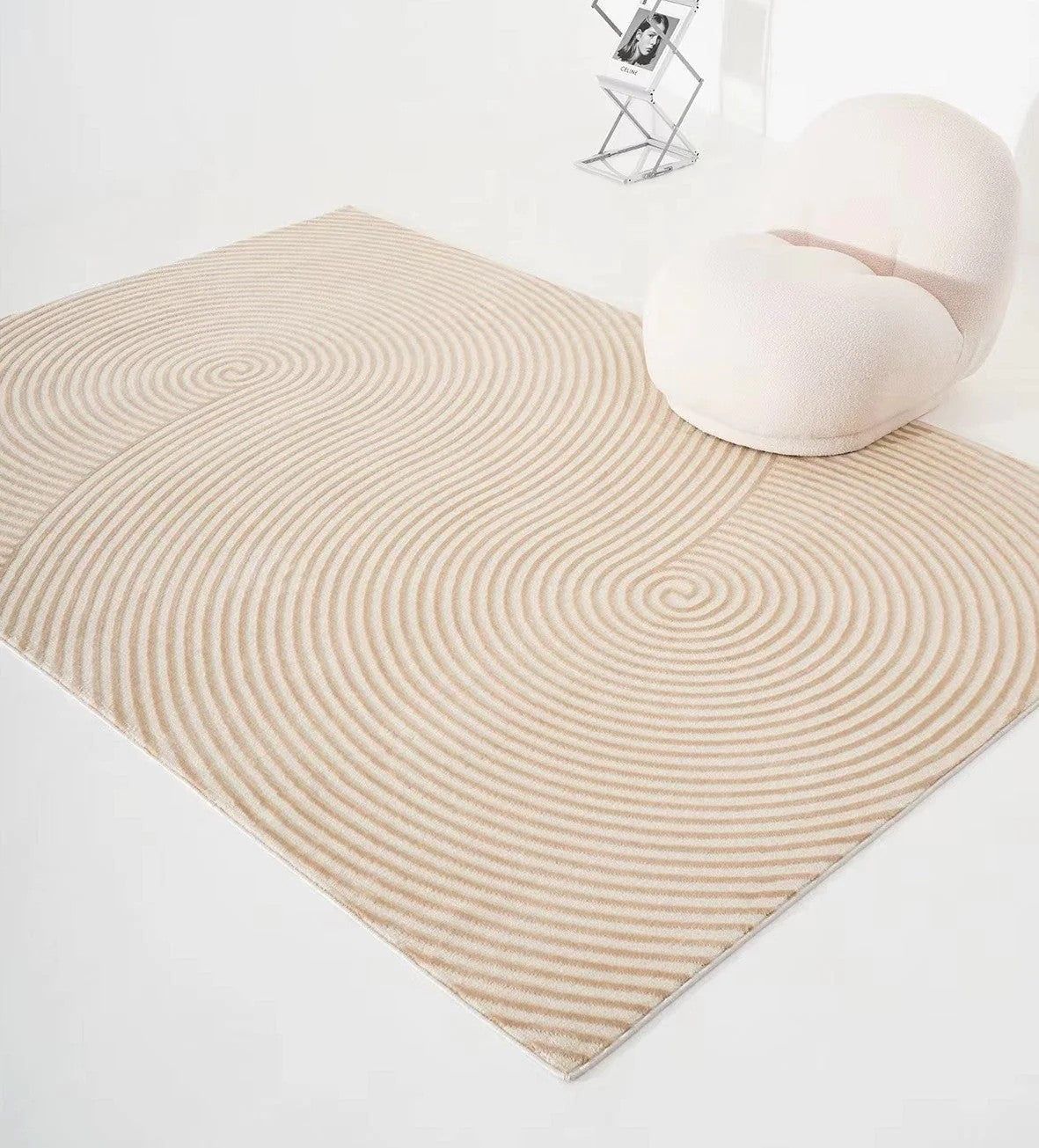 Simple Contemporary Wool Rugs, Mid Century Wool Rugs for Dining Room, Large Modern Rug Placement Ideas for Bedroom, Modern Living Room Rug Ideas