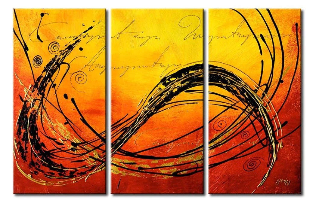3 Piece Wall Painting, Modern Contemporary Paintings, Acrylic Abstract Paintings, Wall Art Paintings