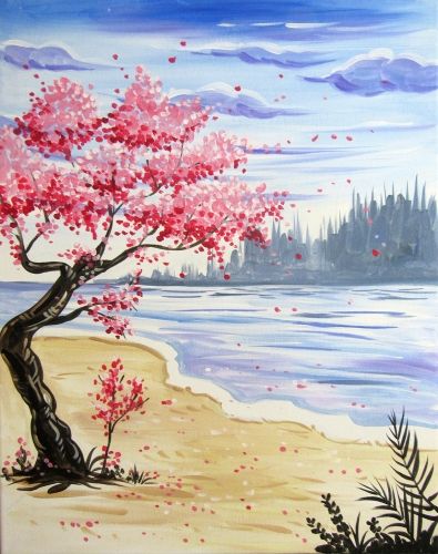 painting ideas canvas trees