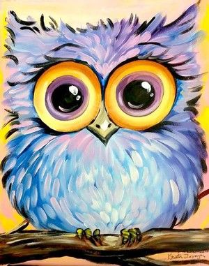 Easy Animal Painting Ideas for Beginners, Owl Painting, Simple DIY Painting Ideas for Kids, Easy Acrylic Canvas Painting Ideas, Easy Cartoon Painting Ideas for Kids, Cute Animal Painting Ideas