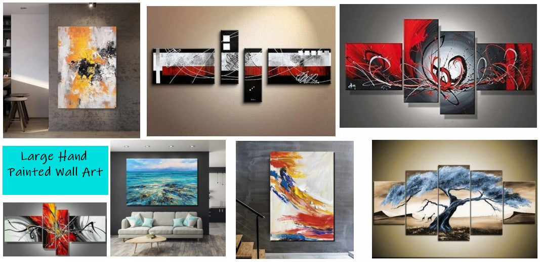 Huge Canvas Painting, Extra Large Paintings on Canvas, Simple Painting