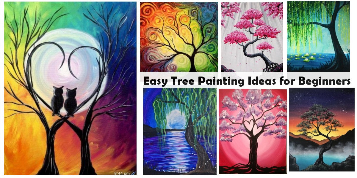 30 Easy Tree Painting Ideas for Beginners, Easy Landscape Painting Ideas, Simple DIY Acrylic Painting Techniques, Easy DIY Painting Ideas for Kids, Easy Painting on Canvas