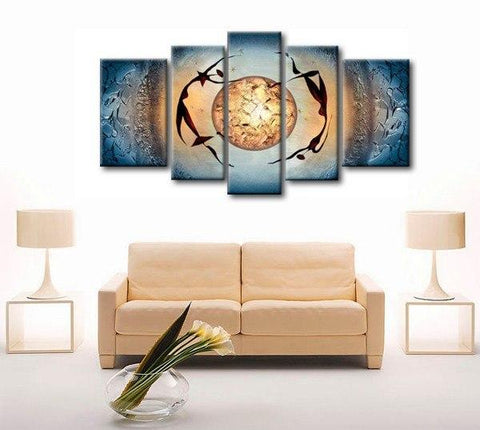 Large Acrylic Painting, Tree of Life Painting, Abstract Painting on Ca –  Paintingforhome