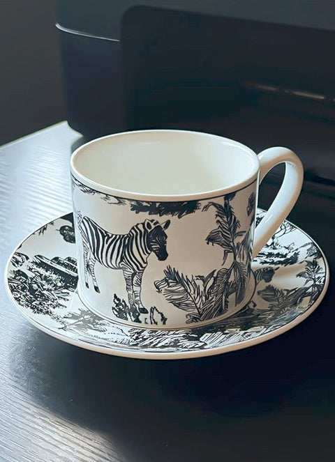 Elegant Ceramic Coffee Cups, Afternoon British Tea Cups, Unique Iris F –  Paintingforhome