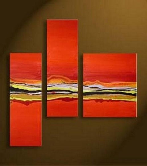 Abstract Art, Canvas Painting, Wall Art, Large Painting, 3 Piece Canva –  Paintingforhome