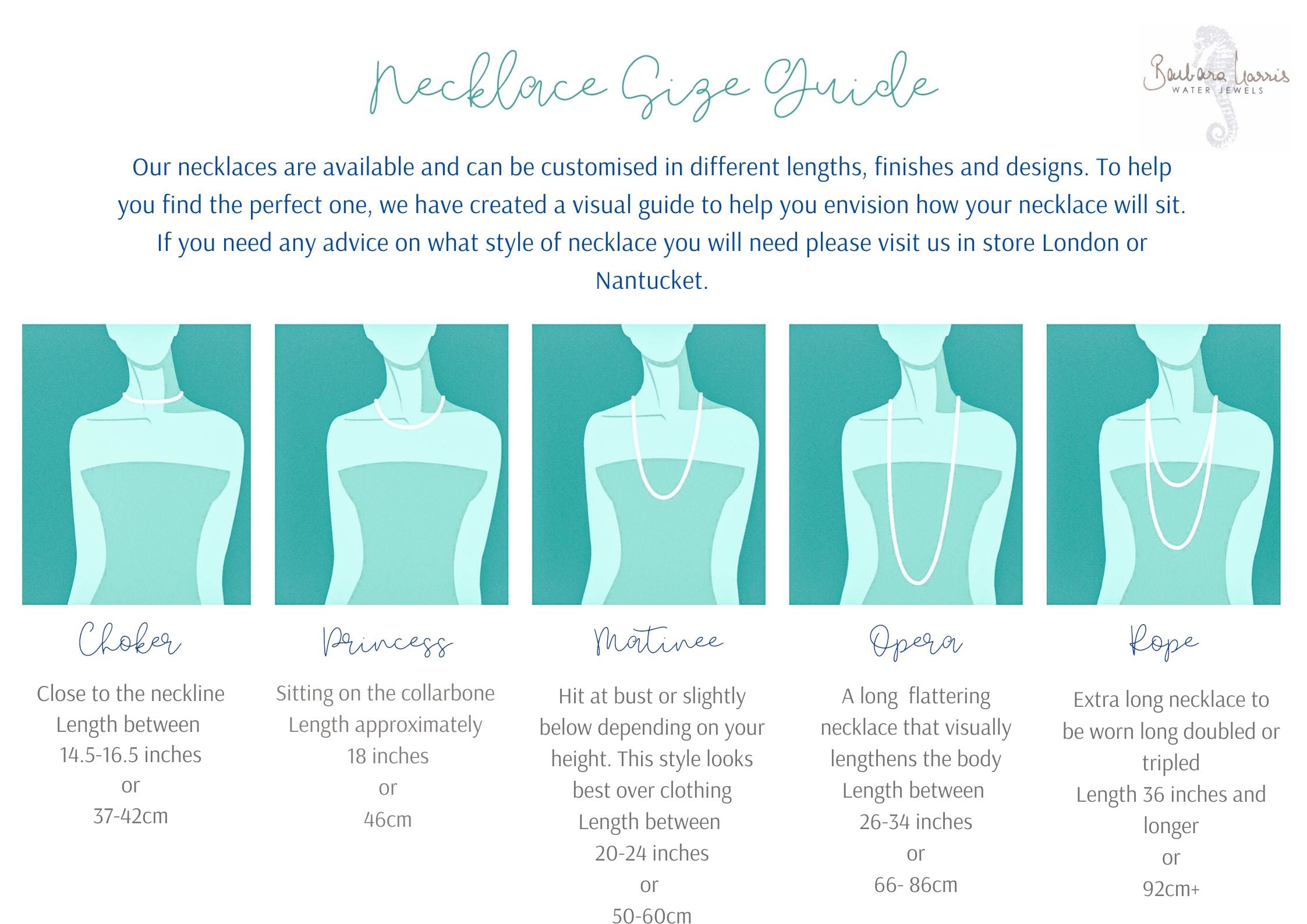 Necklace size guide
