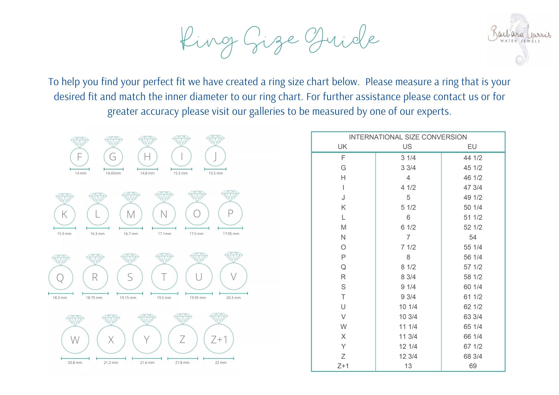 Ring Size guide