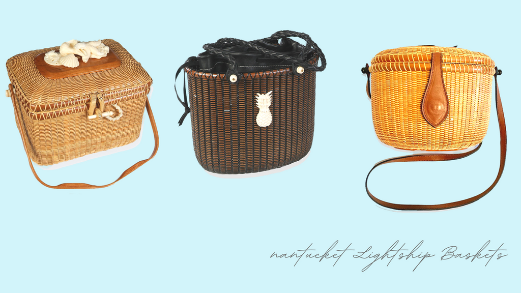Nantucket Lightship Baskets available at Water Jewels Nantucket