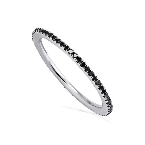 Black Diamond Stacking Ring 